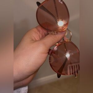 Ray-Ban Rose-Tinted Sunglasses